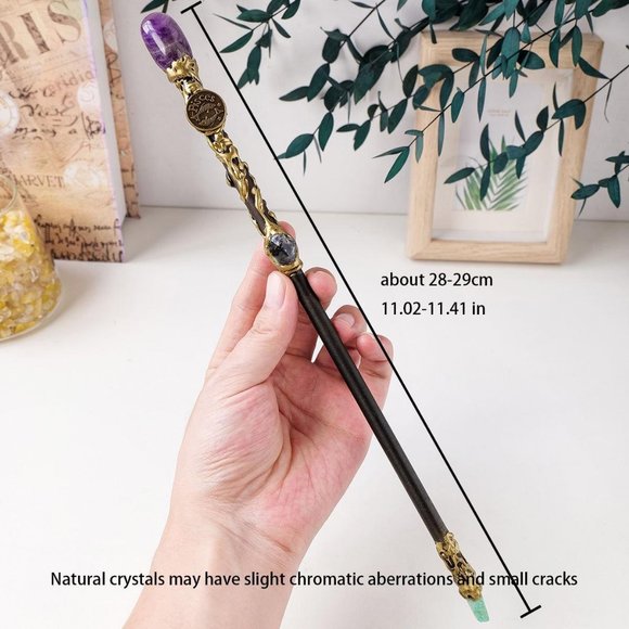 Natural Crystal Sagittarius Constellation Scepter 11.6inchesMagic Stick(AnyColor - Picture 4 of 8